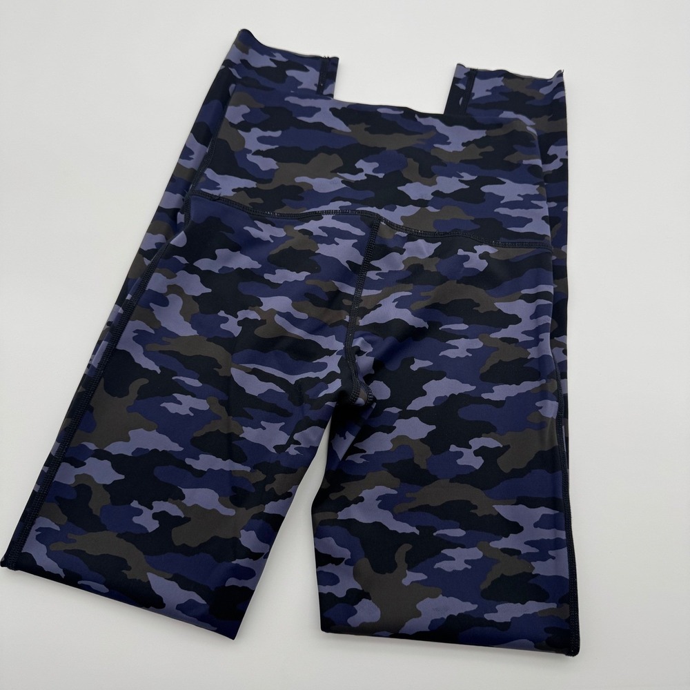 Aerie Chill Play Move High‎ Waisted Camo Leggings Blue Black Size S
